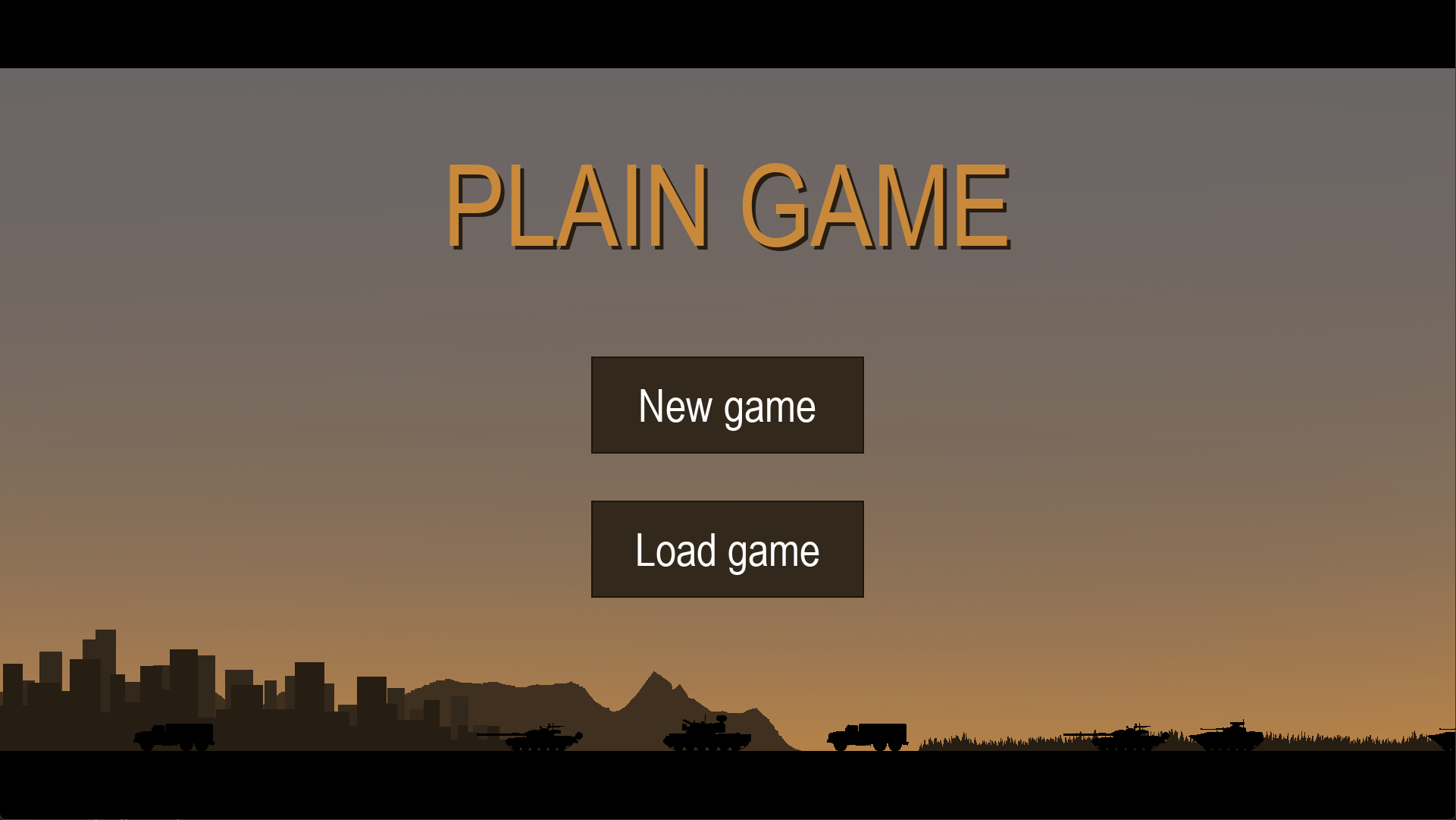 Main menu